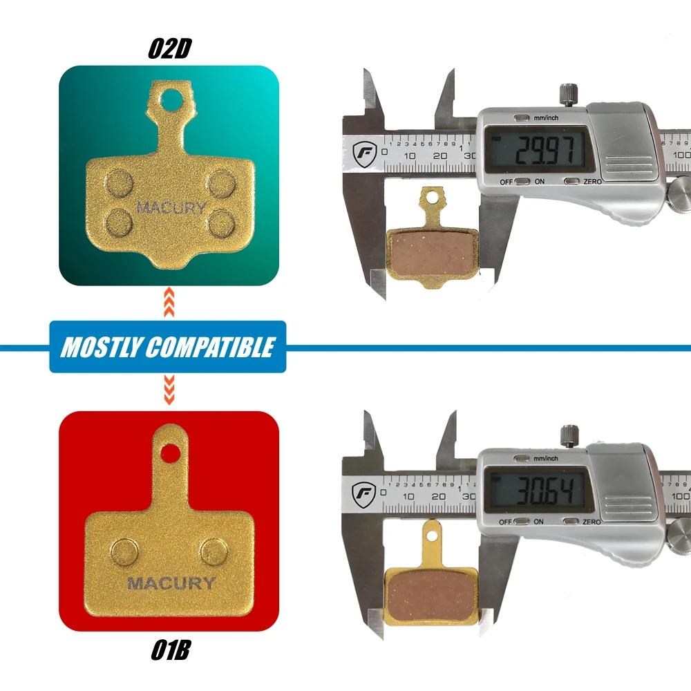 02D спеченная дисковая тормозная колодка для суппорта NUTT ZOOM XOD JAK SHIMANO