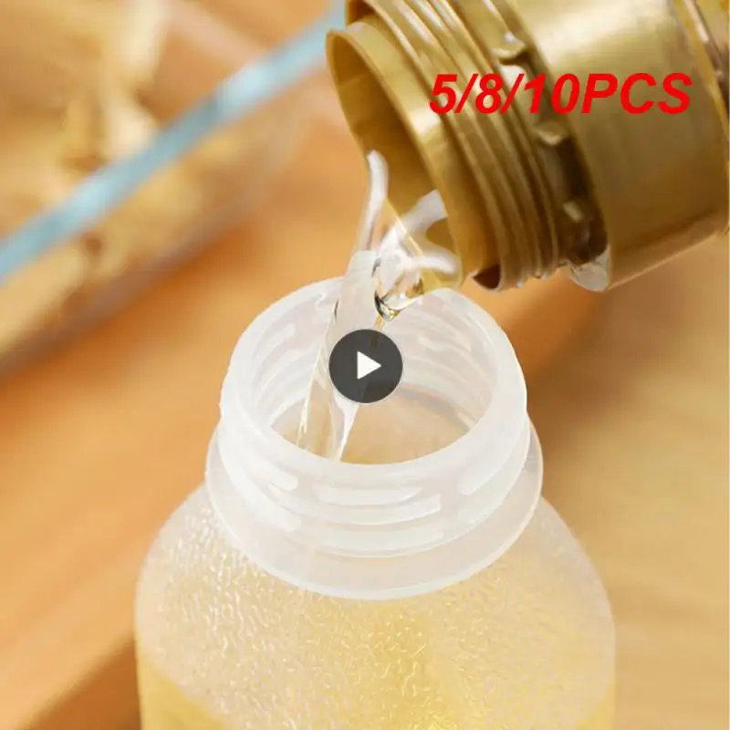 

5/8/10PCS Creative Sauce Vinegar Olive Dispenser Plastic Extruded Oil Bottle High Quality Olive Oil Gravy Squeeze Sauce Bottle