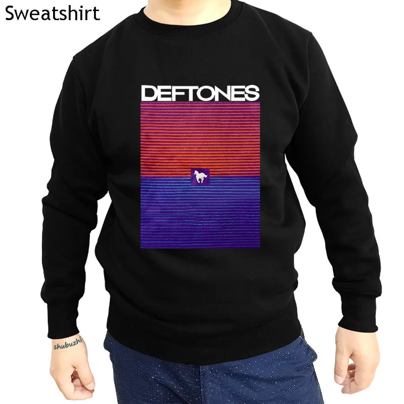 

Deftones Men's Abstract Sunset sweatshirt Hot Sale spring long sleeves Black Tops men warm coat euro size