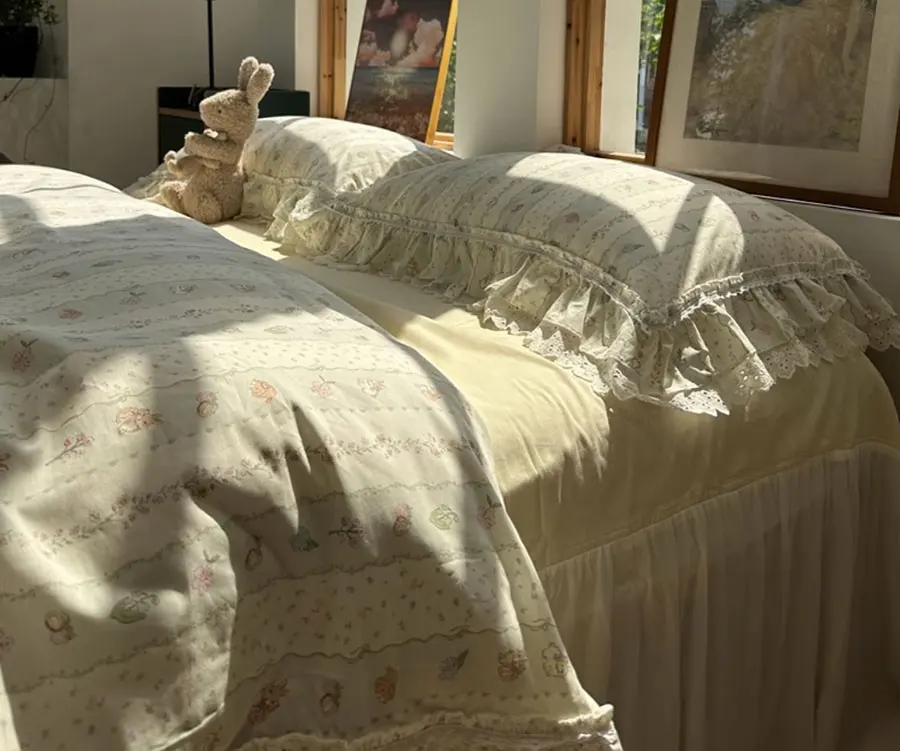 Романтическое милое цветочное оформление двойное Полноразмерное Королевский