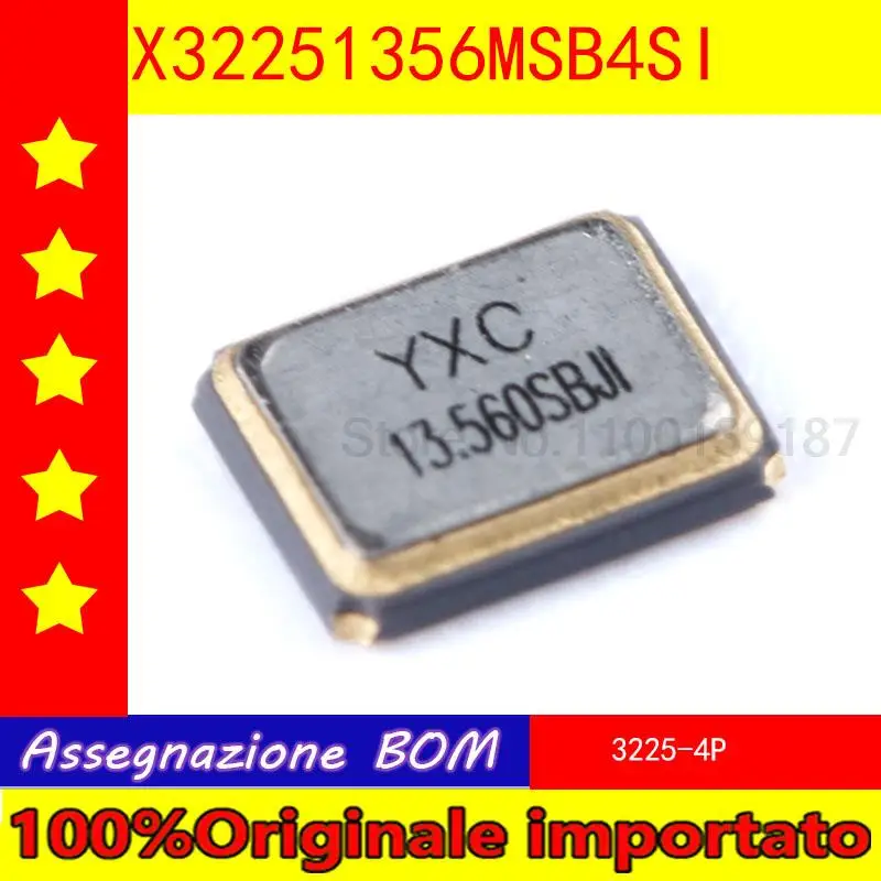 

100% Оригинальный импортный 5шт./лот 3225 пассивные кристаллы 10 PPM 20 X32251356MSB4SI pf/YSX321SL 13,560 МГц