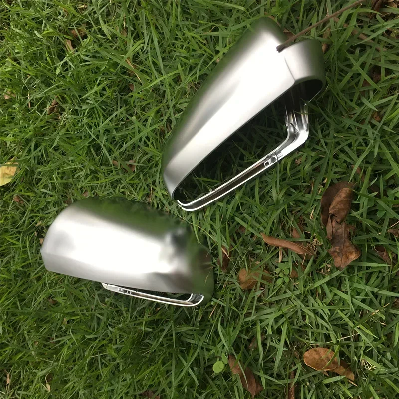 Новый! Для Audi A3 8P A4 B7 B6 A6 S6 4F C6 Чехлы на боковые зеркала S3 S4 Sportback Pearl никель матовый