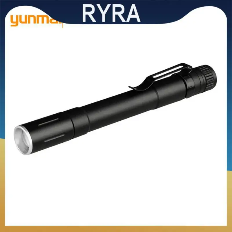 

With Clip Led Pocket Pen Light Waterproof Aluminum Alloy Led Mini Zoom Flashlight For Inspection Work Repair Usb Rechargable