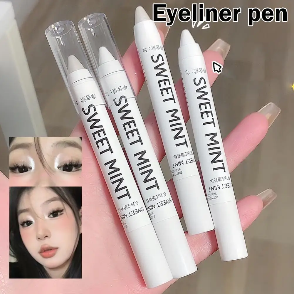 1PCS Diamond Glitter Eye Shadow Highlighter Stick Matte Makeup Women Silkworm Pen Shiny Professional White Cosmetics Lying H8U2