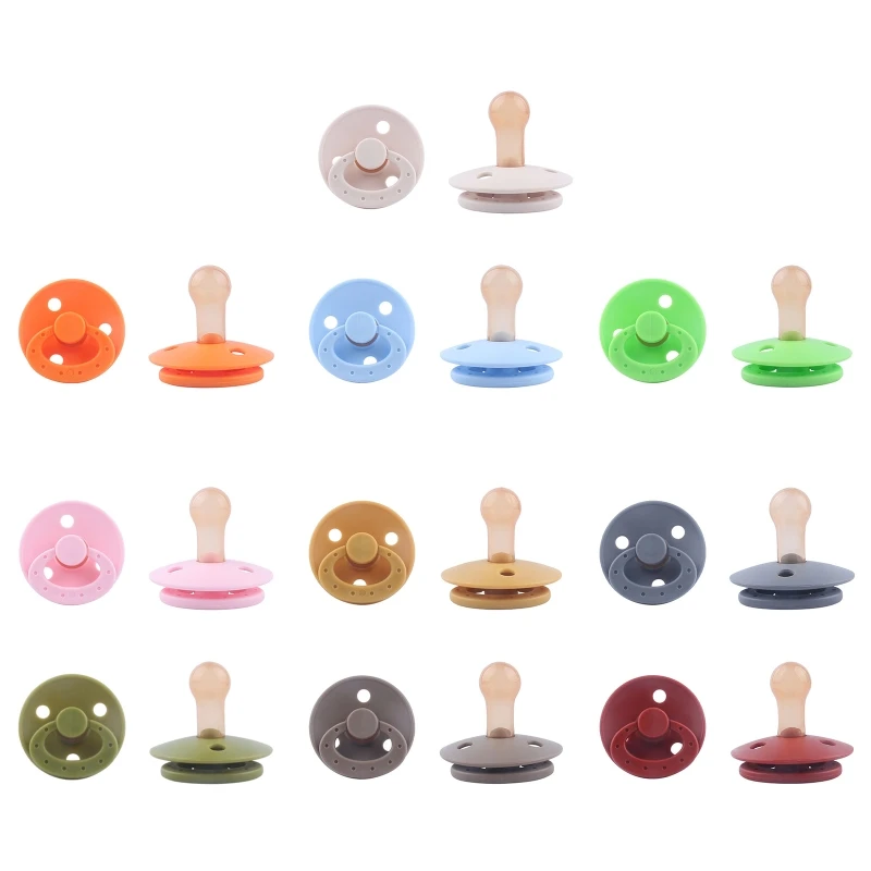 

67JC Silicone Soothing Baby Pacifier Portable Newborn Boys Girls Sleep Soothie Bite Nipple Nursing Teether Infant Supplies