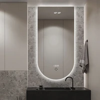 irregular shape large wall mirror decorative with led light luxury full body mirrors bedroom espejo pared house decoration