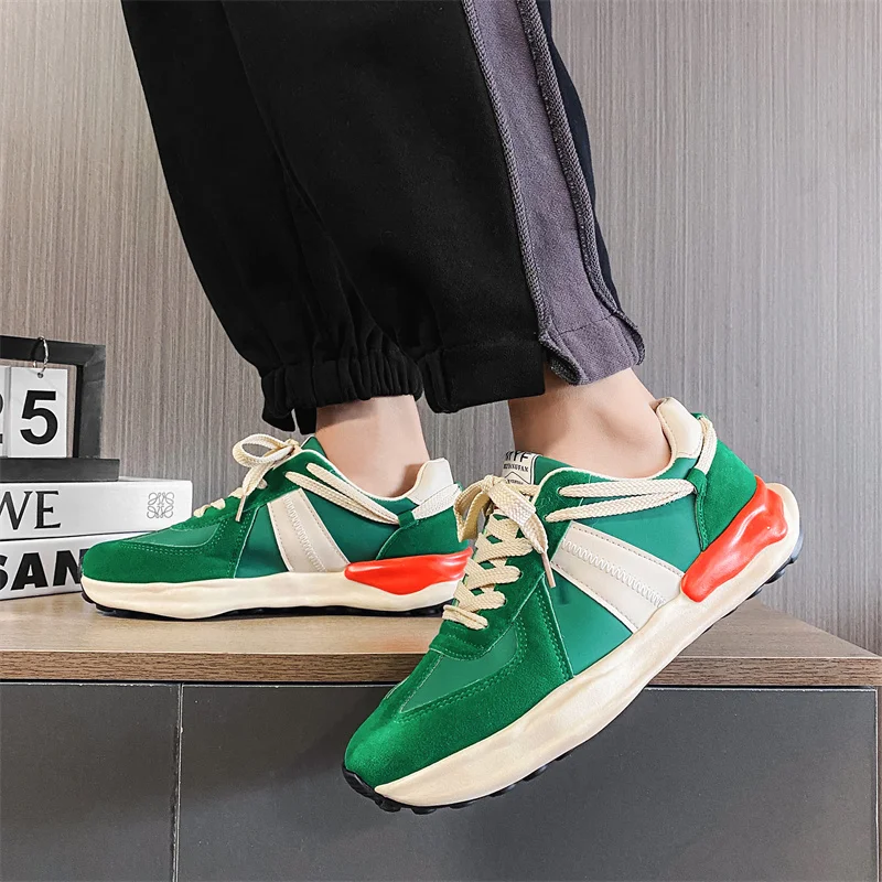 

Мужские кроссовки на платформе Tenis Masculino, новинка 2022, модная дышащая цветная мужская обувь на массивной подошве, мужские кроссовки в уличном ...