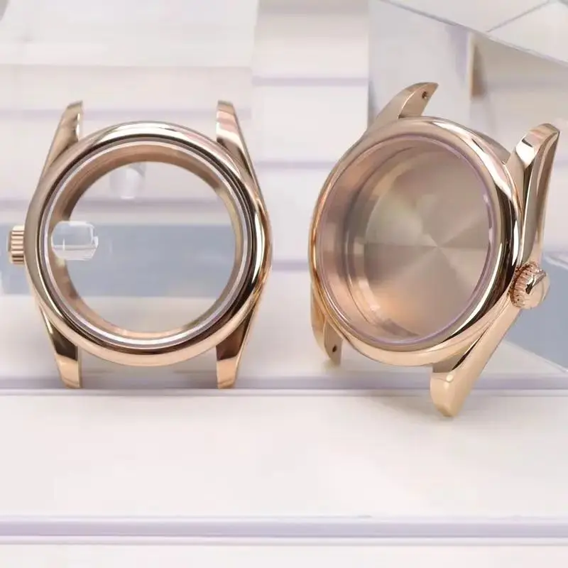 Корпус часов FEIYASHI из розового золота 36/40 мм сапфировое стекло для Seiko NH35 NH36 NH38 Miyota