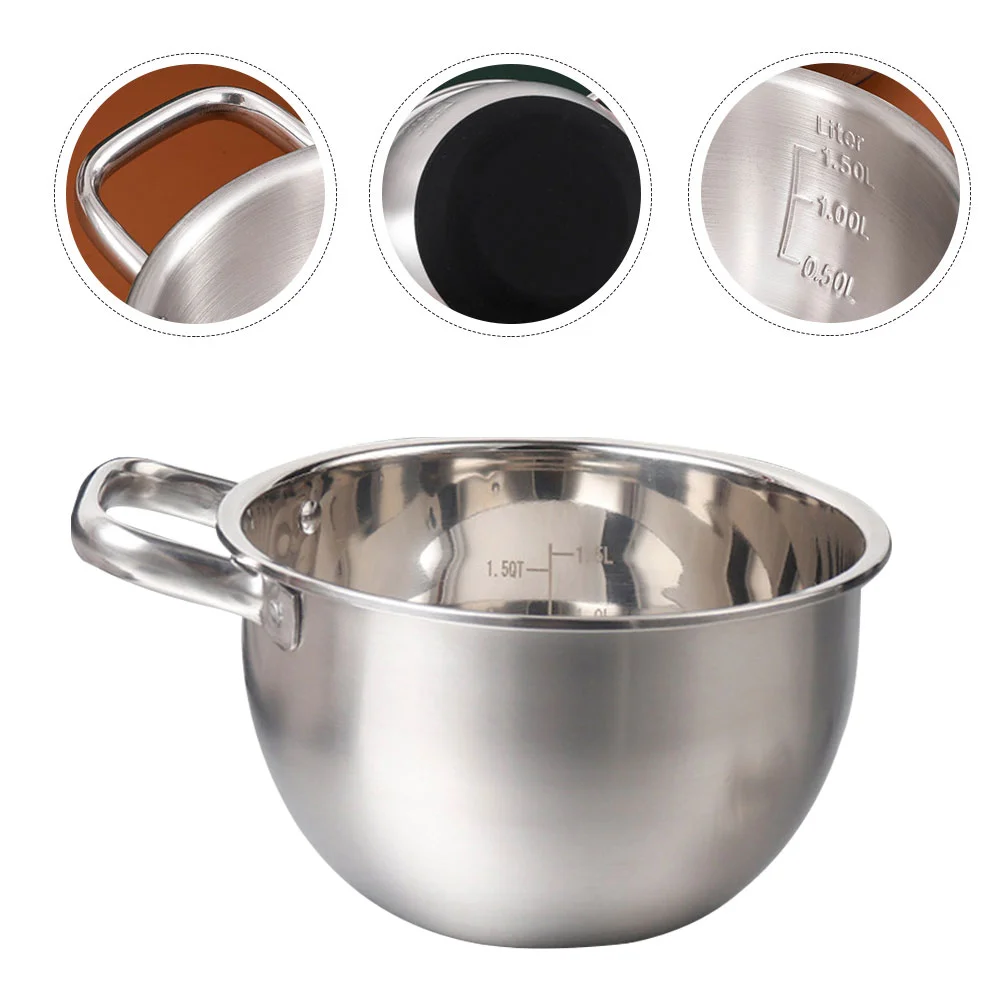 

Bowl Bowls Mixing Steel Stainless Metal Prep Baking Nestingkitchen Korean Salad Largeserving Storage Potset Organizer Fruit