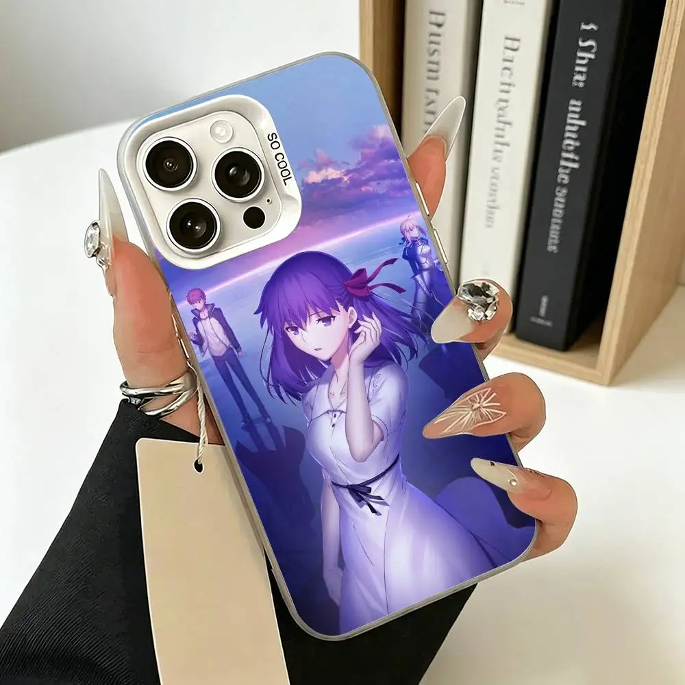 Фото Чехол для телефона Clash With Future Self Fatestay night UBW для iPhone 17 Air 16 15 14 13 12 11 Pro Max, белый, серебристый, жесткий чехол №2