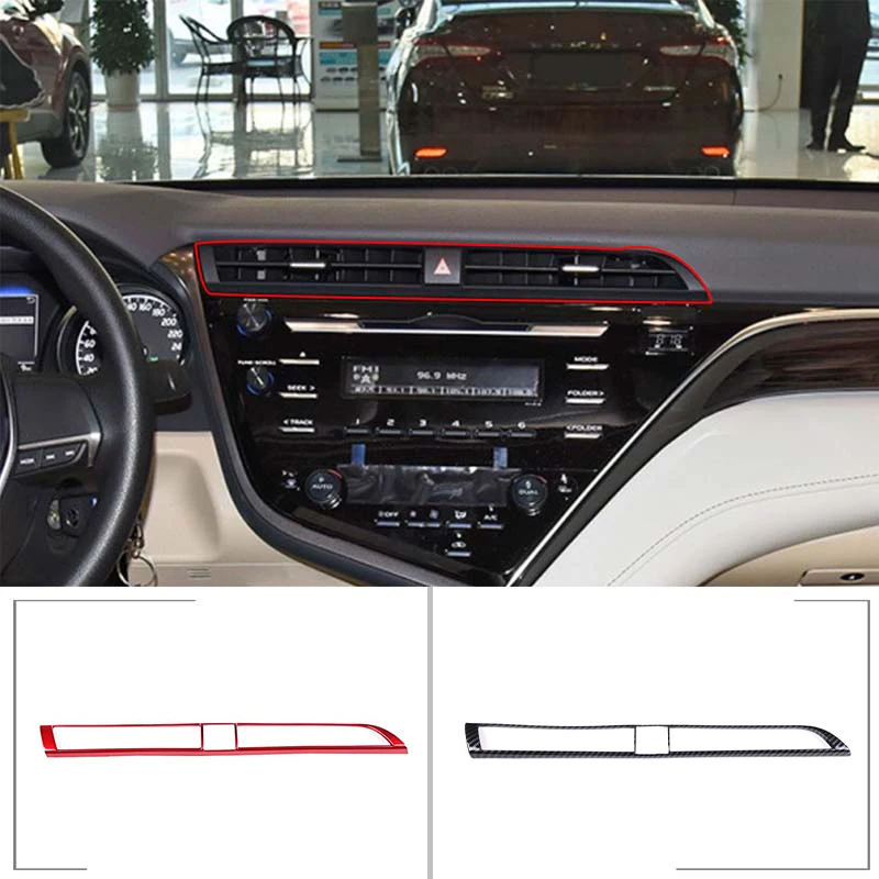 

1 Pcs Car Central Control Air Conditioning Vent Outlet Trim Cover ABS Car Styling for Toyota Camry 8th XV70 2018-19 Accessories