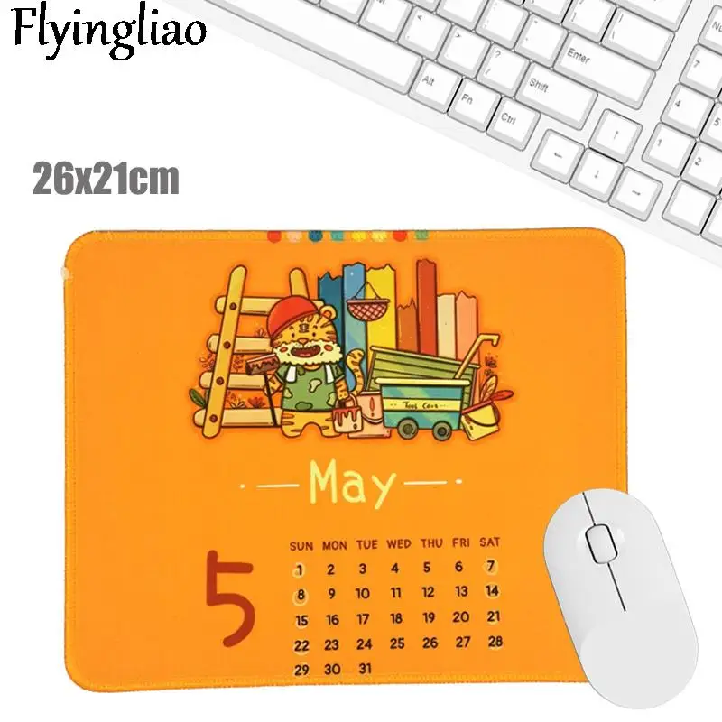 

May Pattern Silicone Mouse Pad Nature Nordic Style Mouse Pad for Gaming Laptop Desk Pad Mouse Pad Wrist Rest Office Desk Pad