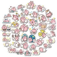40 pink rabbit cute cartoon kanahela p water cup computer mobile phone waterproof mini hand account stickers
