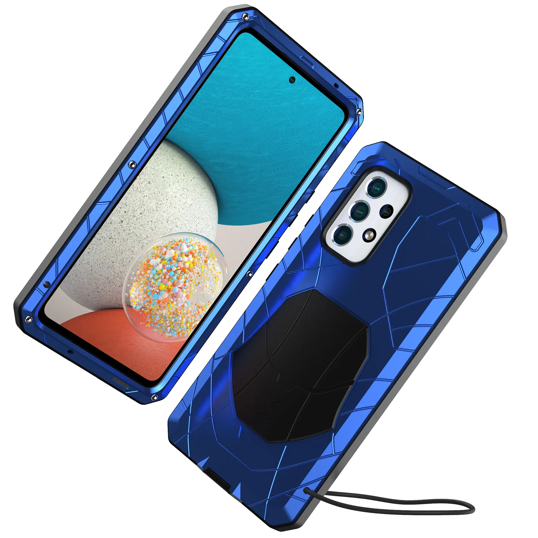 Heavy Duty Case For Samsung Galaxy A53 A82 A72 A52 A42 A71 A51 5g Military Metal Shockproof Dropproof Dustproof Protective Cover