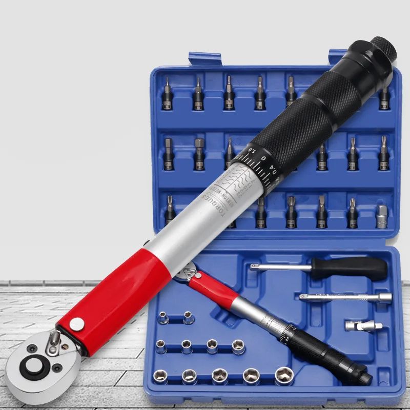 

Torque Wrench Bicycle Kilogram Torque Wrench Hexagon Socket Screwdriver Removal Tool Screwdriver Integrated Torque Wrench Set