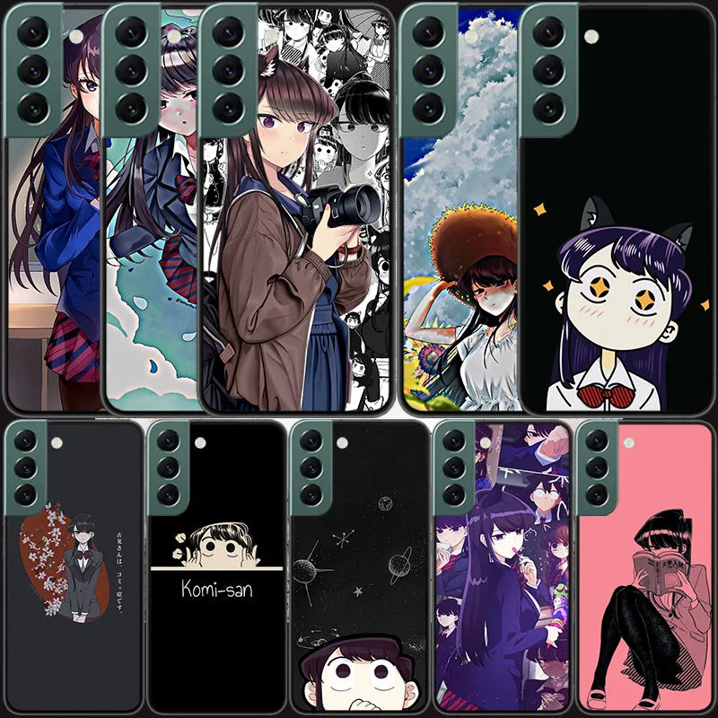 Anime Komi Shouko Cant Communicate Phone For Samsung Galaxy S20 FE S21 Plus S22 Ultra Case S10 Lite S9 S8 S7 Edge F52 F62 Cover