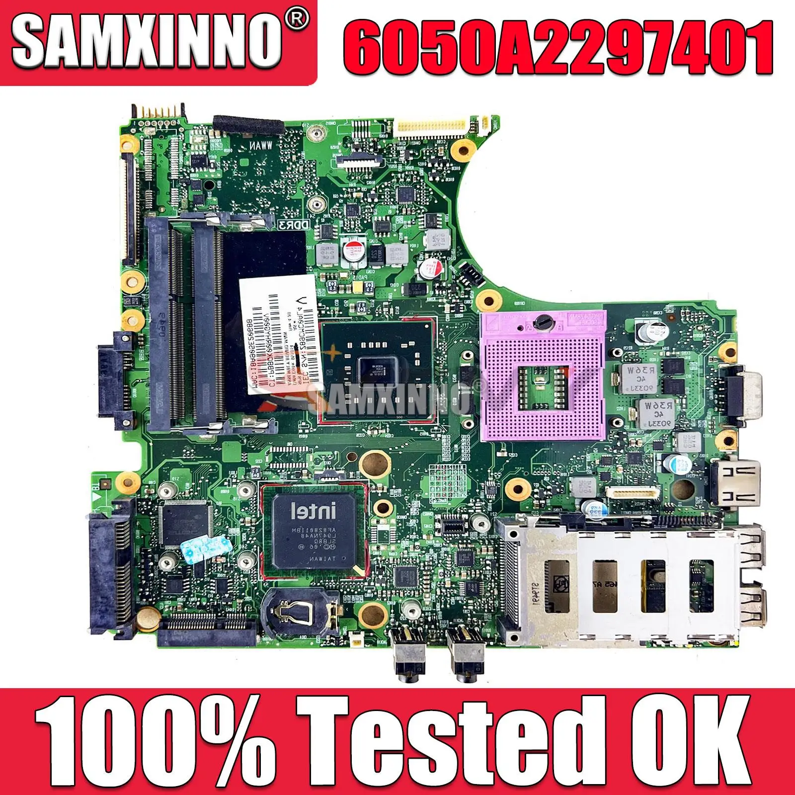 

Материнская плата для ноутбука HP probook 4410S 4510S 583079-001 583078-001 6050A2297401 GM45/GL40, чипсет DDR3, бесплатный ЦП