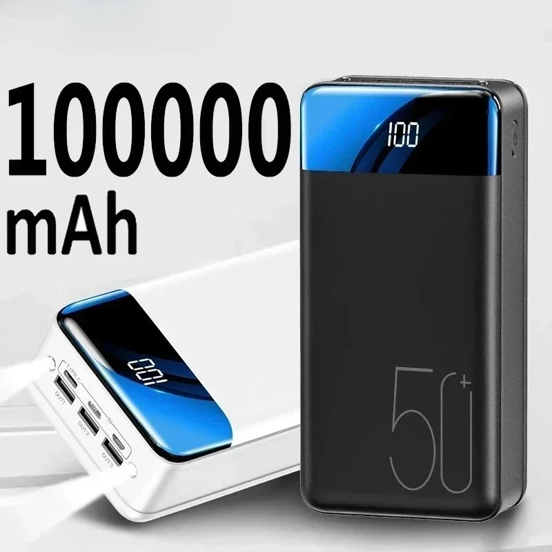 200000 mAh Power Bank большой емкости для мобильного телефона сверхбыстрая зарядка