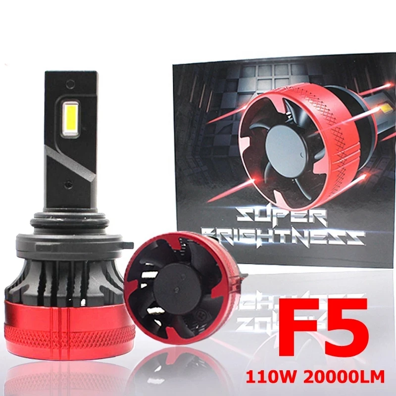 

F5 LED Headlight Bulb Fog Light H4 H10 Car LED Headlamp 110W 20000LM H7 H11 PSX26W 9005 9012 H1 LED Bulbs LED H7 headlight