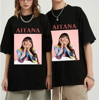 singer aitana ocana graphic t shirt harajuku fashion hip hop tshirt loose short sleeved hip hop oversized tee shirt streetwear