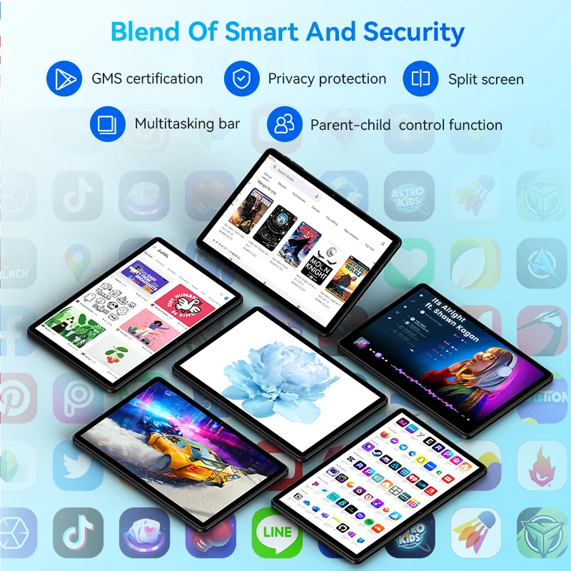 Headwolf WPad 5 восьмиядерный планшет Android14 10 1-дюймовый FHD WideVine L1 + Netflix максимальная