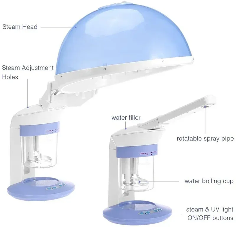 Парикмахерская терапия для лица комнатный озоновый опрыскиватель 2-в-1 ионный
