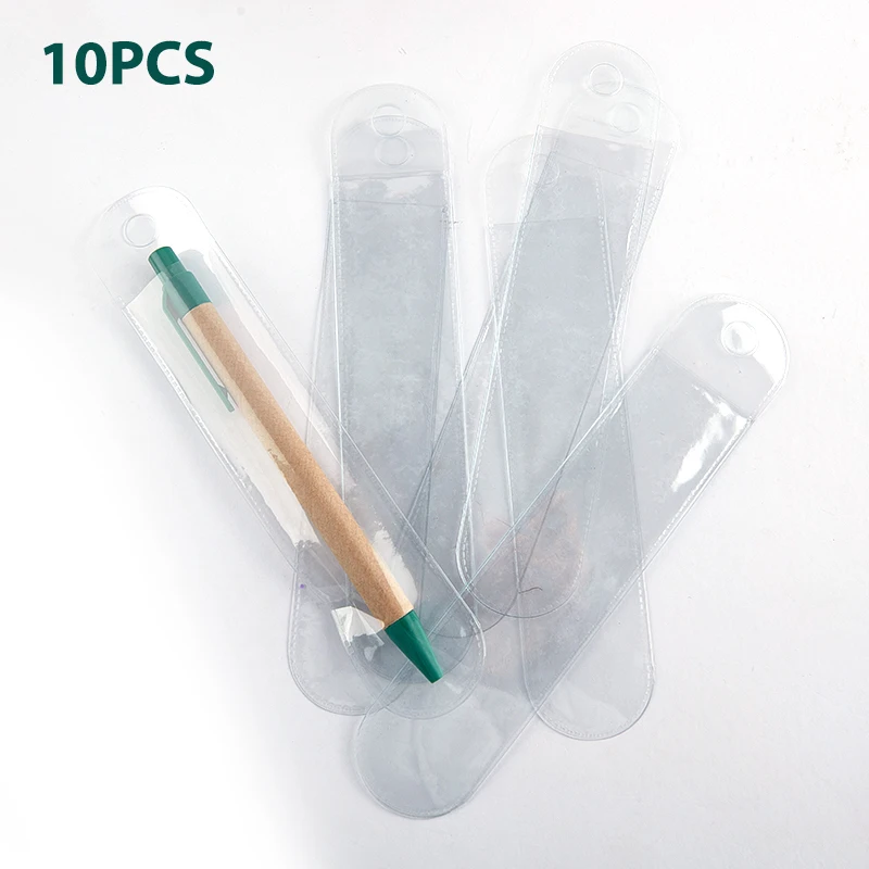 

10Pcs Plastic Matte Single Pen Case Universal Pen Cover Gift Pen Packaging
