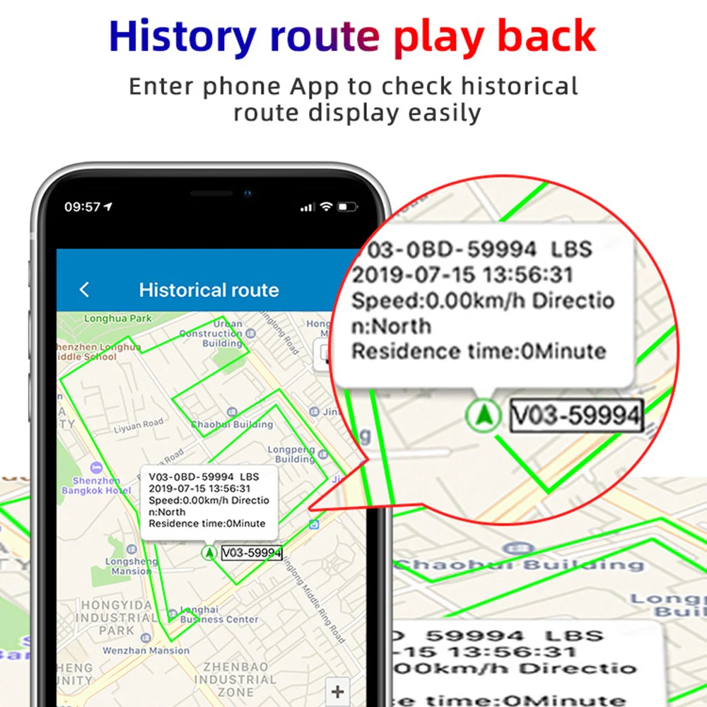 Мини GPS-трекер 16-контактный OBD2 автомобильный Противоугонный трекер OBD II GSM