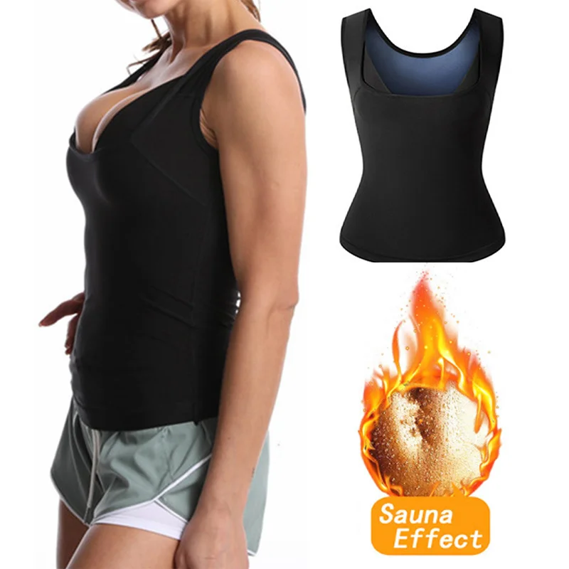 

Women Fitness Vest Sweat Shaping Corset Fat Burning Belly Tummy Control Sports Sauna Effect Slimming Vest Waist Trainer Corsets