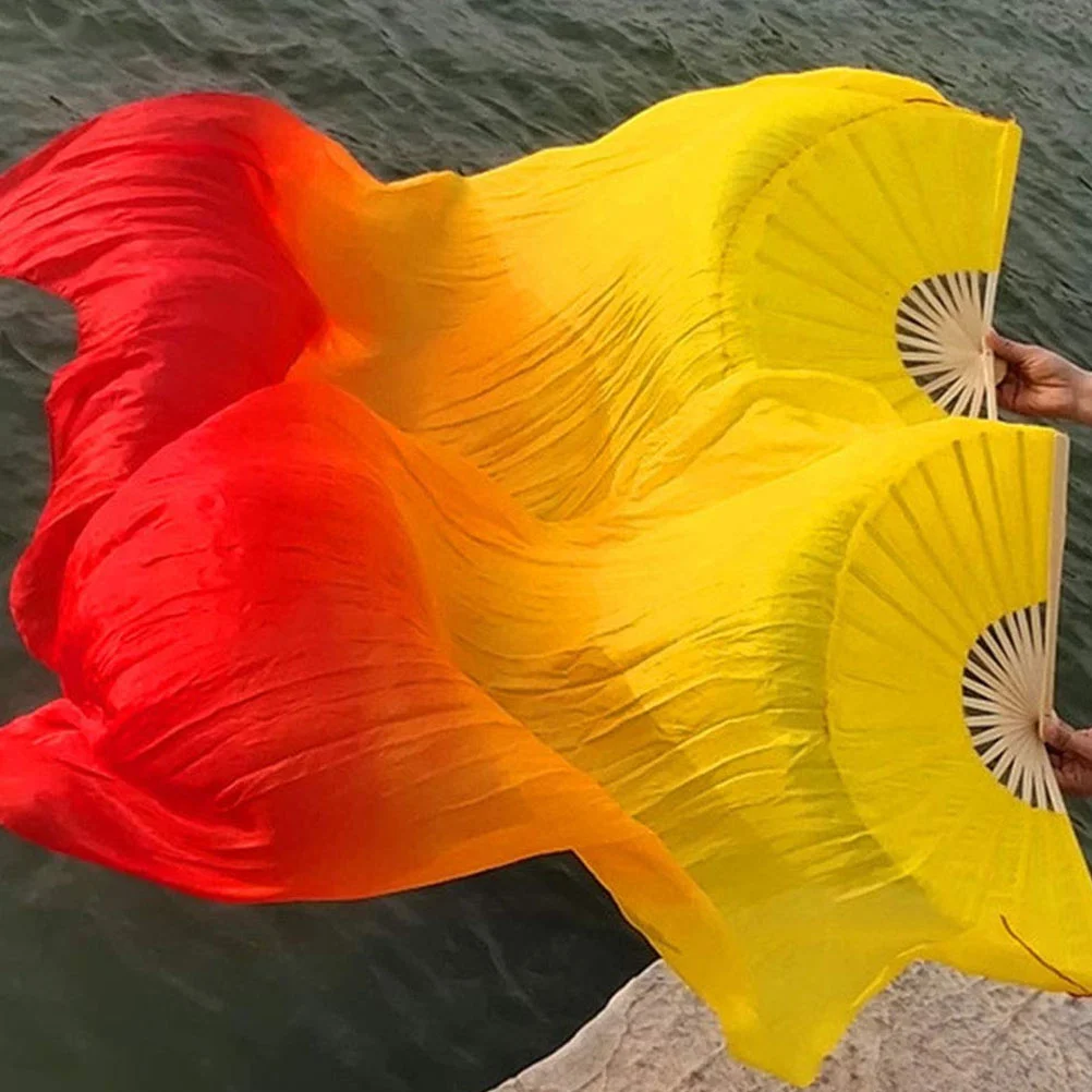 Баннеры для фанатов из искусственного шелка танцев удлиненные складные