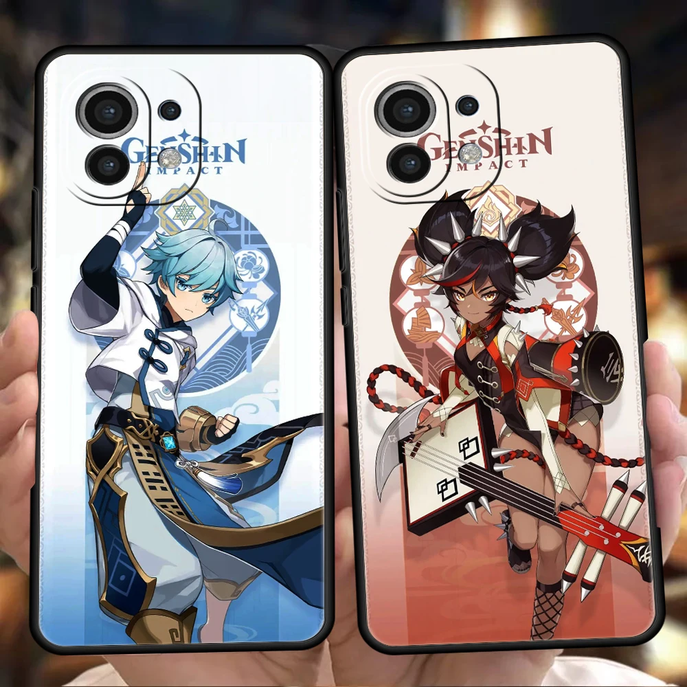 

Genshin Impact Phone Case Cover for Xiaomi Redmi Poco F4 F5 M4 M3 X3 X4 X5 NFC Pro Mi 11 Ultra 12T 12 Pro TPU Soft Shell Capas