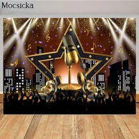 music party backdrop for adults disco birthday decoration photography background retro dance night photoshoot studio photo props