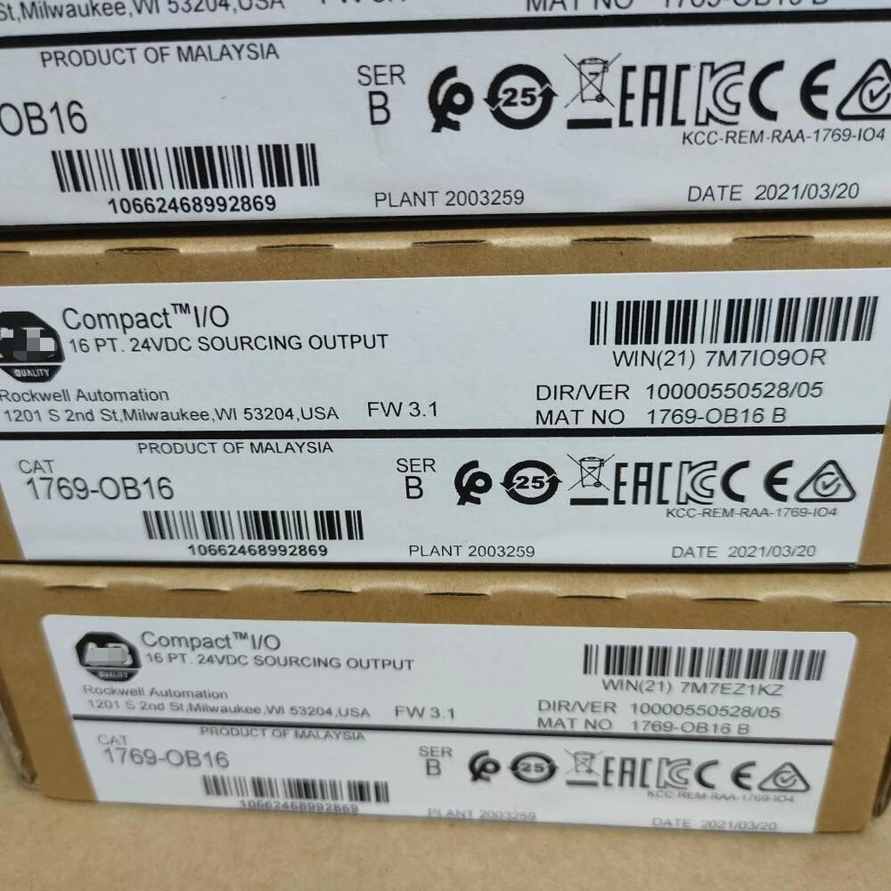 Новый заводской герметичный выходной модуль 1769-OB16 SER B Compact I/O 16 Pt 24 В постоянного