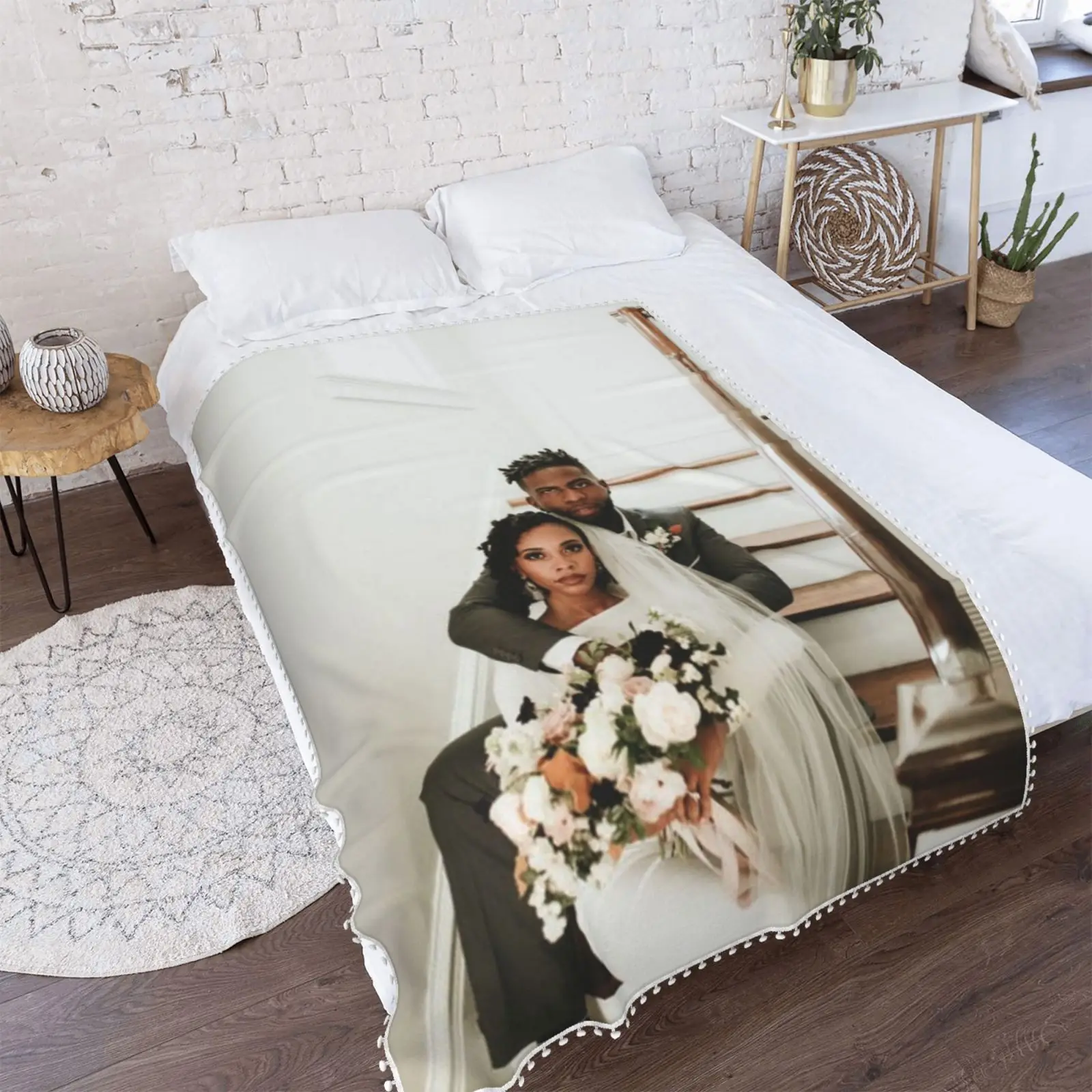 

Индивидуальное одеяло с вашим изображением, свадебный подарок