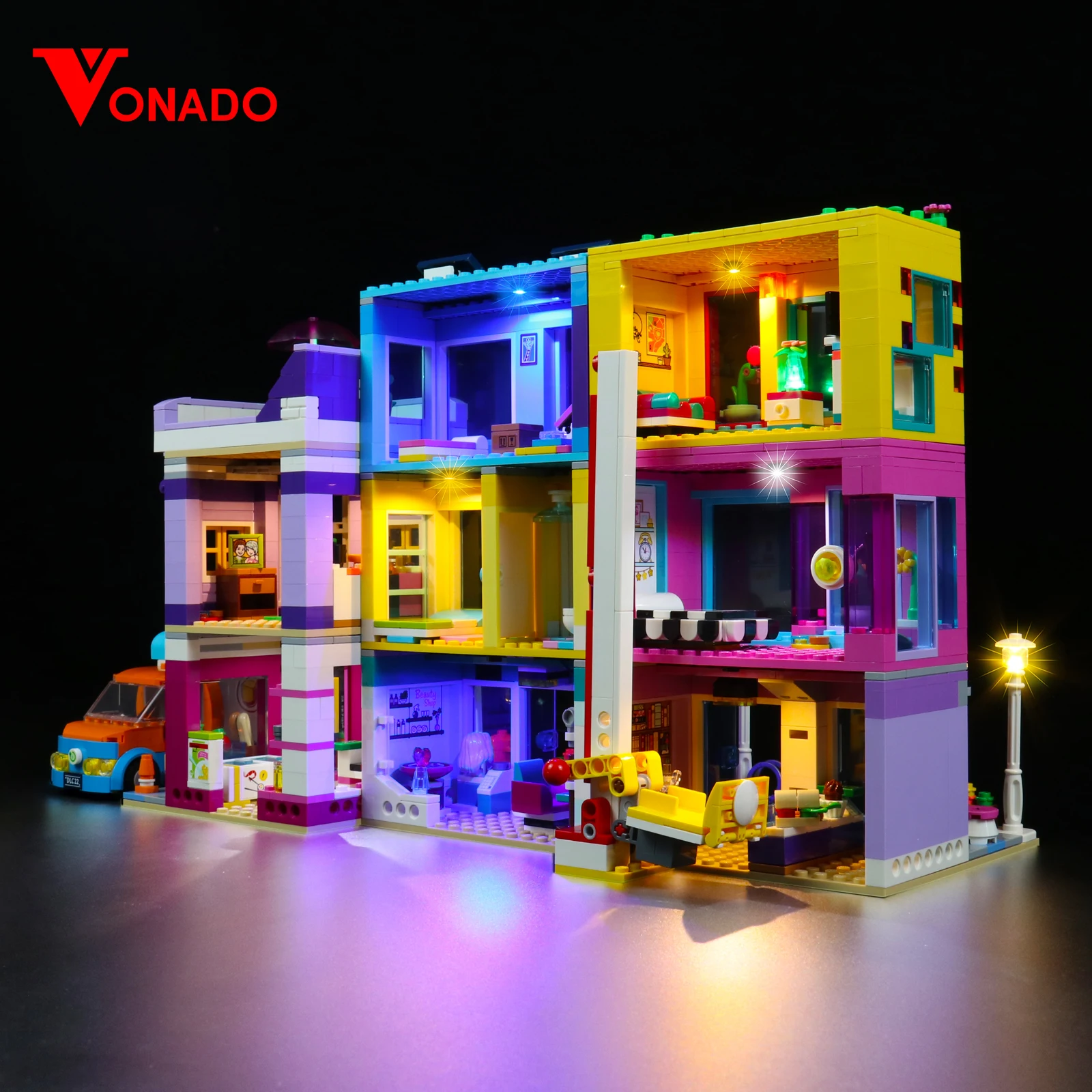 

Vonado LED Light Kit for 41704 Main Street Building Building Blocks Set (NOT Include the Model) Bricks Toys for Children