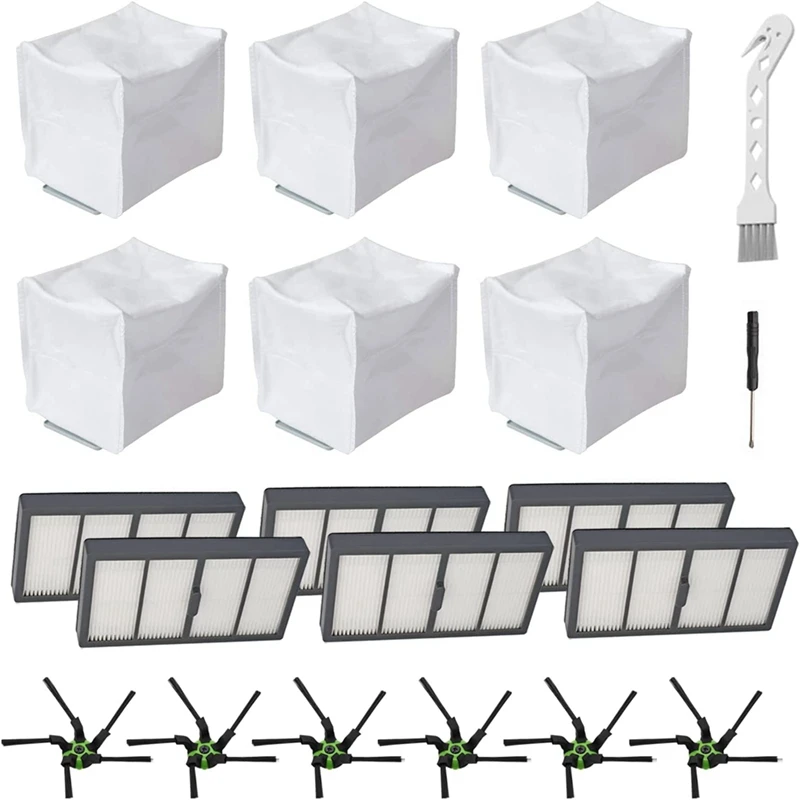 

Сменные детали, боковые щетки, Hepa фильтр, мешок для пыли, совместимый с Irobot Roomba S9, аксессуары для пылесоса