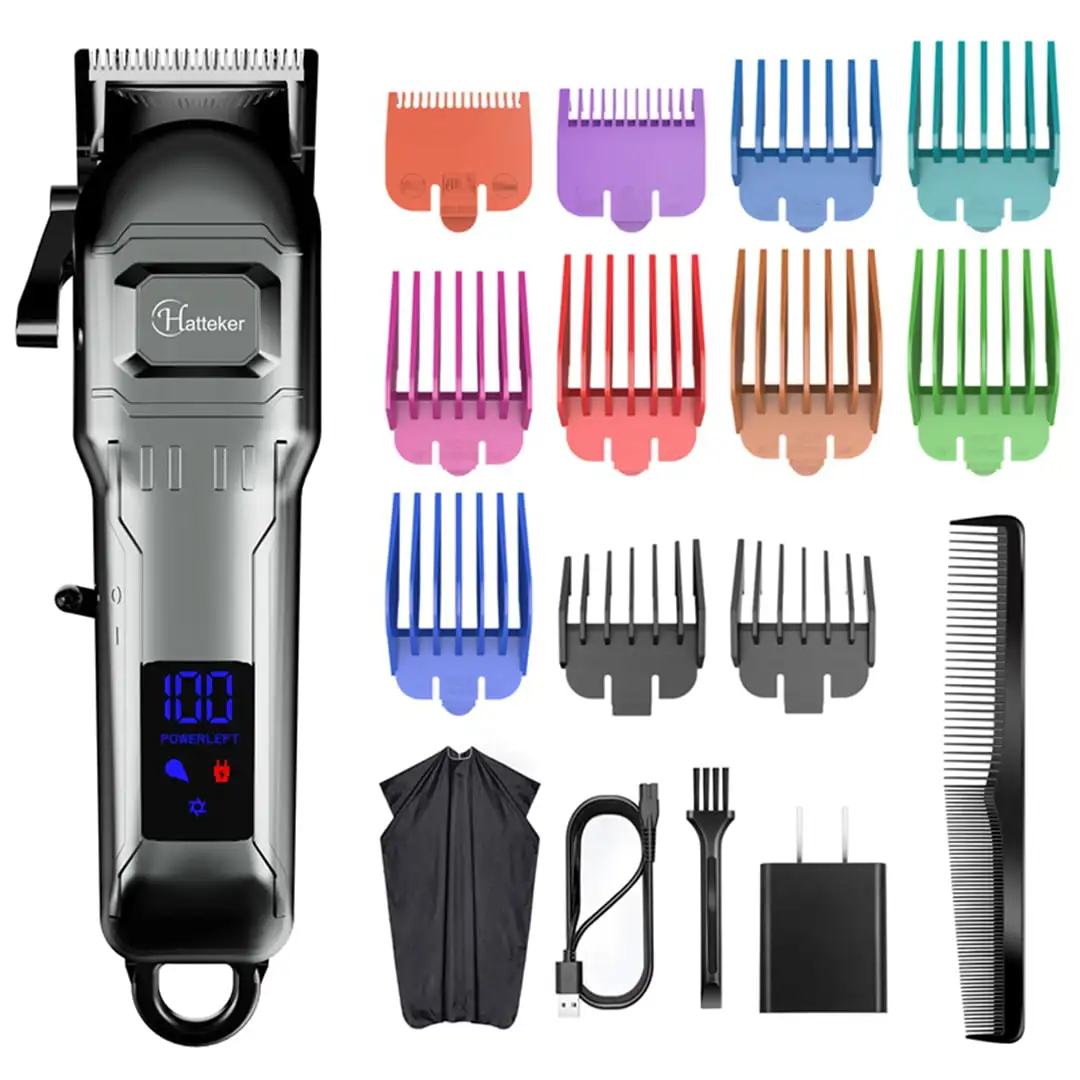 

Professional Hair Clippers Cordless Hair Trimmer for Men Rechargeable Haircut Machine