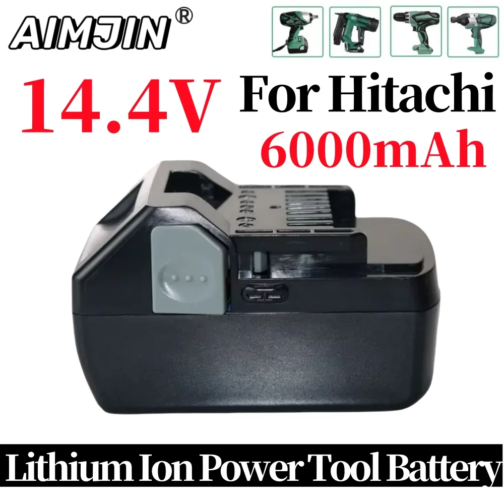 Литий-ионный аккумулятор 14 4 В 6000 мАч для Hitachi BSL1415 CR14DSL CJ14DSL BSL1430 BSL1440 DDS14DSL NP14DSL DS14DBL