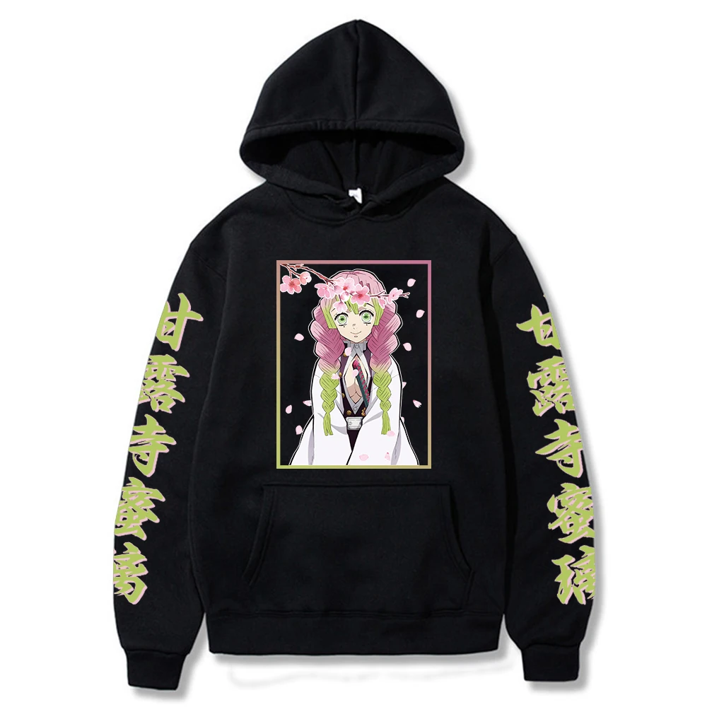 

Anime Demon Slayer Kimetsu No Yaiba Hoodie Kanroji Mitsuri Sweatshirts Cozy Tops Sweatsuit Sudadera Felpa Moletom