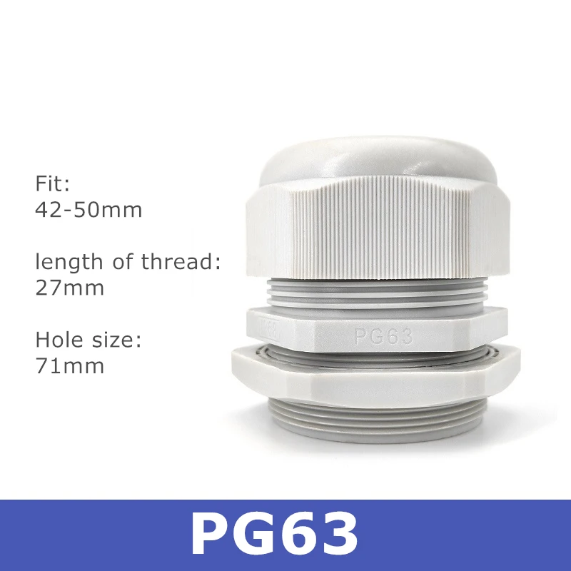 Ввод электрического кабеля водонепроницаемое расположение проводов серии PG