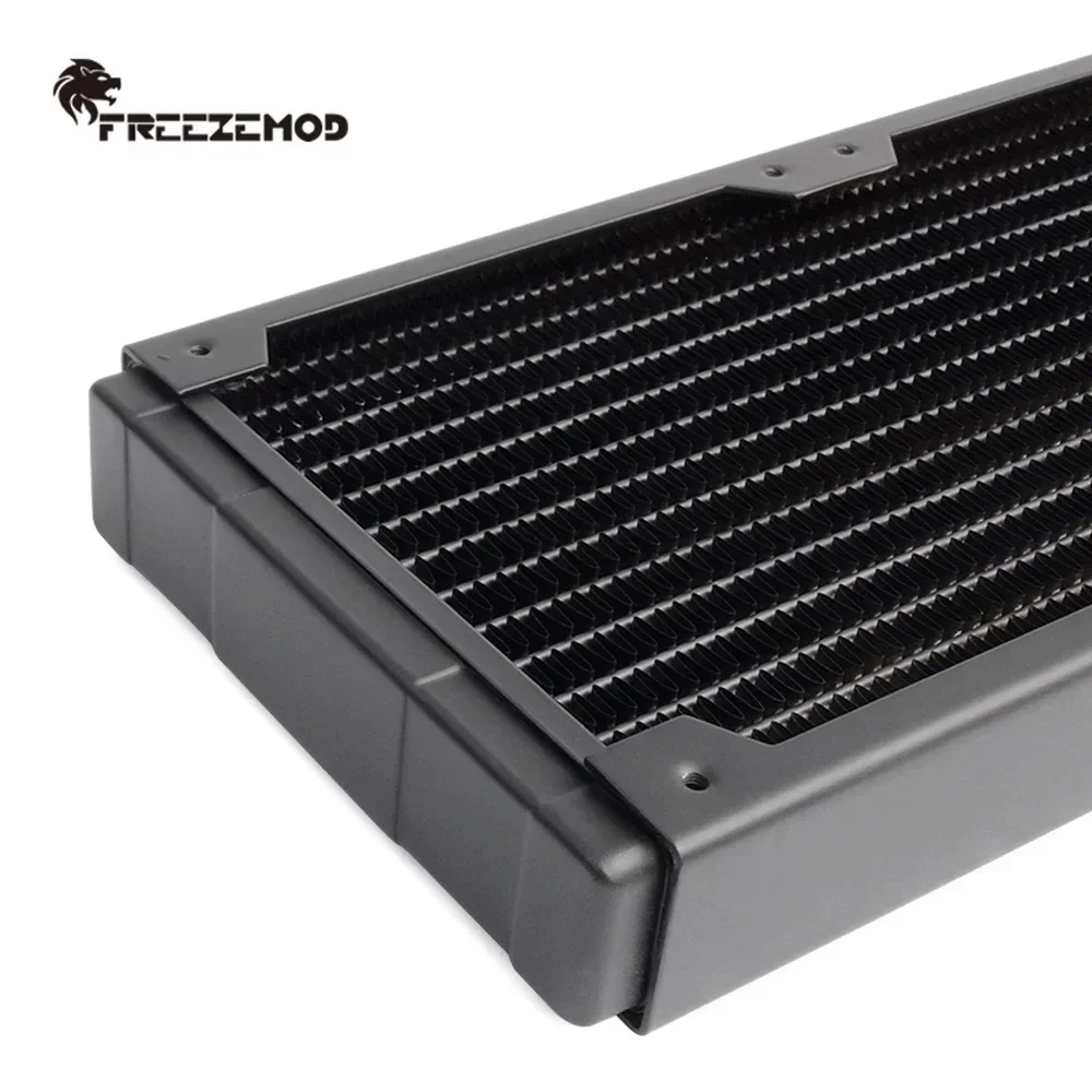Медный радиатор 48 см FREEZEMOD для ПК жидкостный охлаждающий ряд 480 мм черный гибкий 14