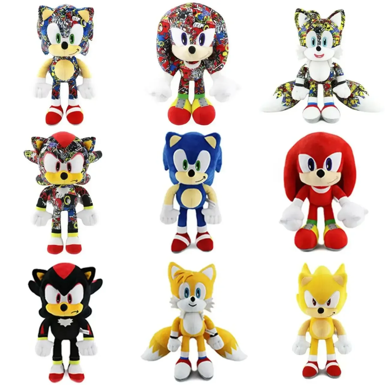 Фото Горячая Распродажа Sonic, мультяшная кукла Соник, милая аниме-игрушка, аниме-игры, ежик, мышь, SchattTal Siffer, периферийные плюшевые игрушки, подарки для детей №2