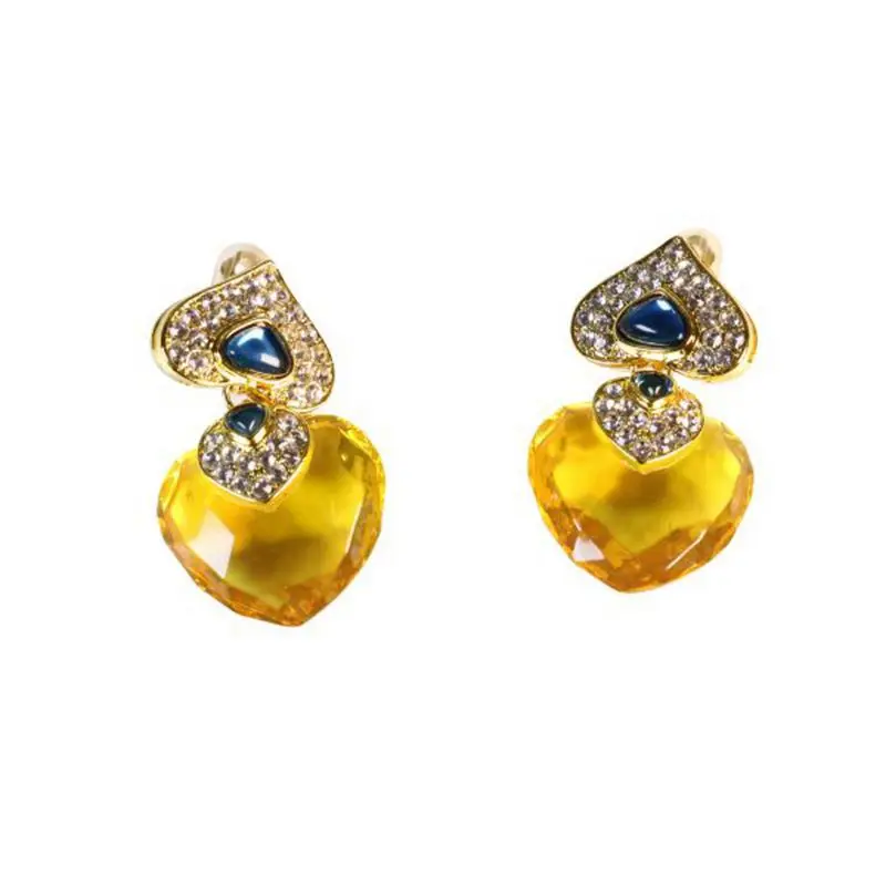 Винтажный средневековый желеобразный смола нежный горный хрусталь любовь