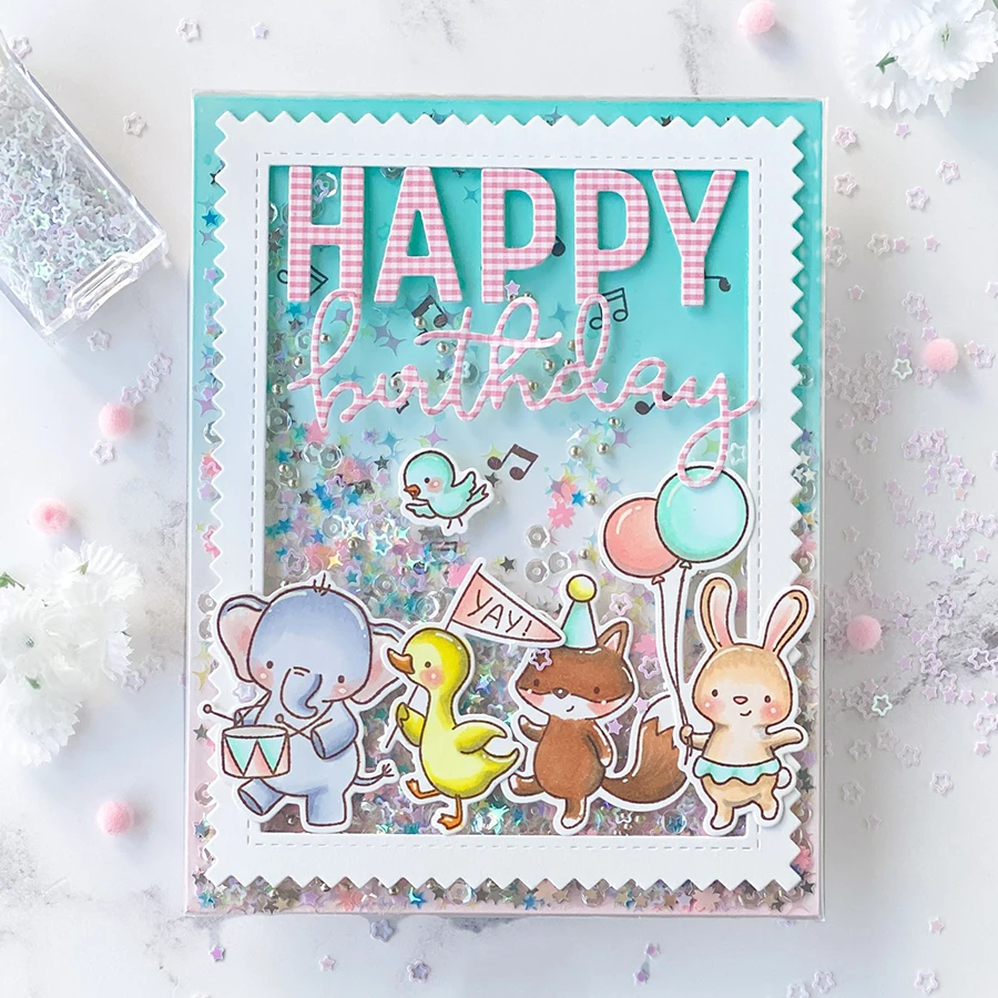 Стальные пресс-формы для скрапбукинга Party Parade