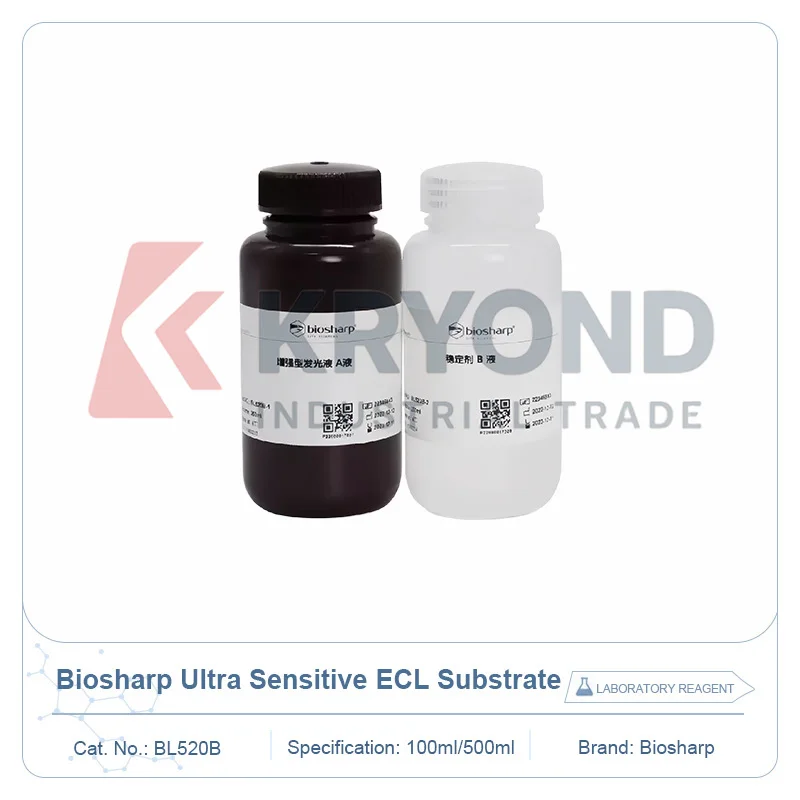 Фото BIOSHARP BL520A BL520B ECL Хемилюминесцентный субстрат для Вестерн-блоттинга, реагент для иммуноблоттинга белков, 100 мл, 500 мл, для лабораторных исследований №1