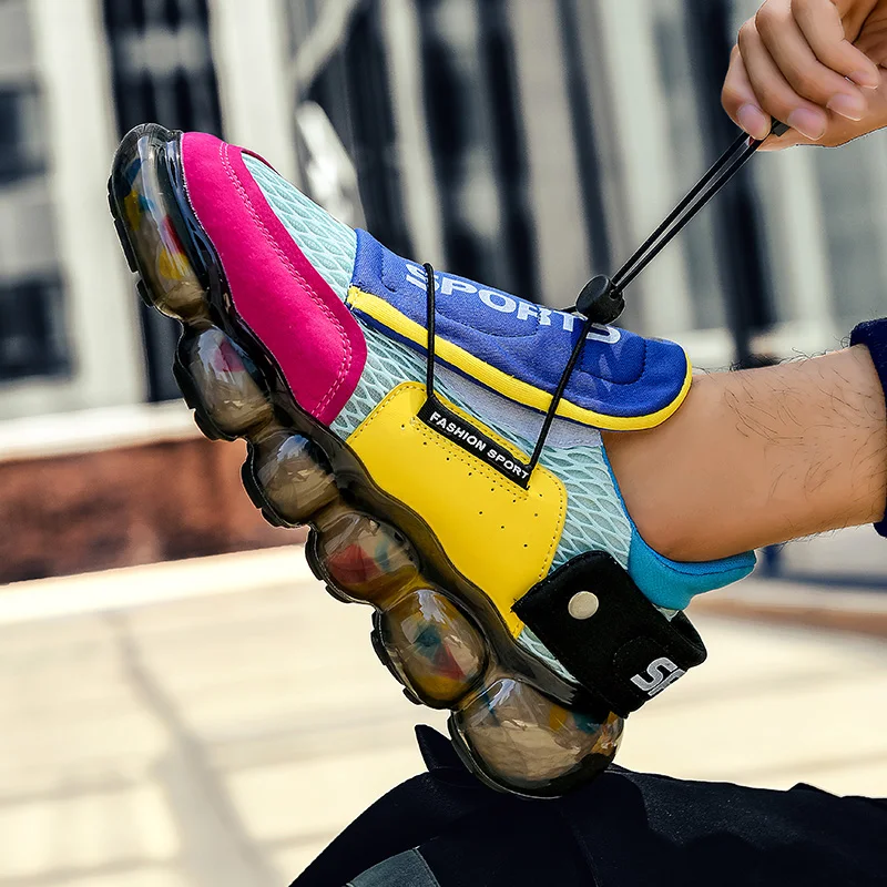 Brand Air Cushion Running Shoes Men Breathable Mesh Sports Shoes Tennis Sports Shoe Soft Bottom Fashion Shoes Running Shoes Male