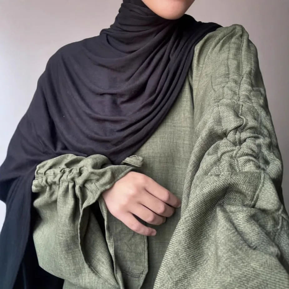 2024 Саудовская Аравия мусульманское женское скромное платье открытое кимоно Ид