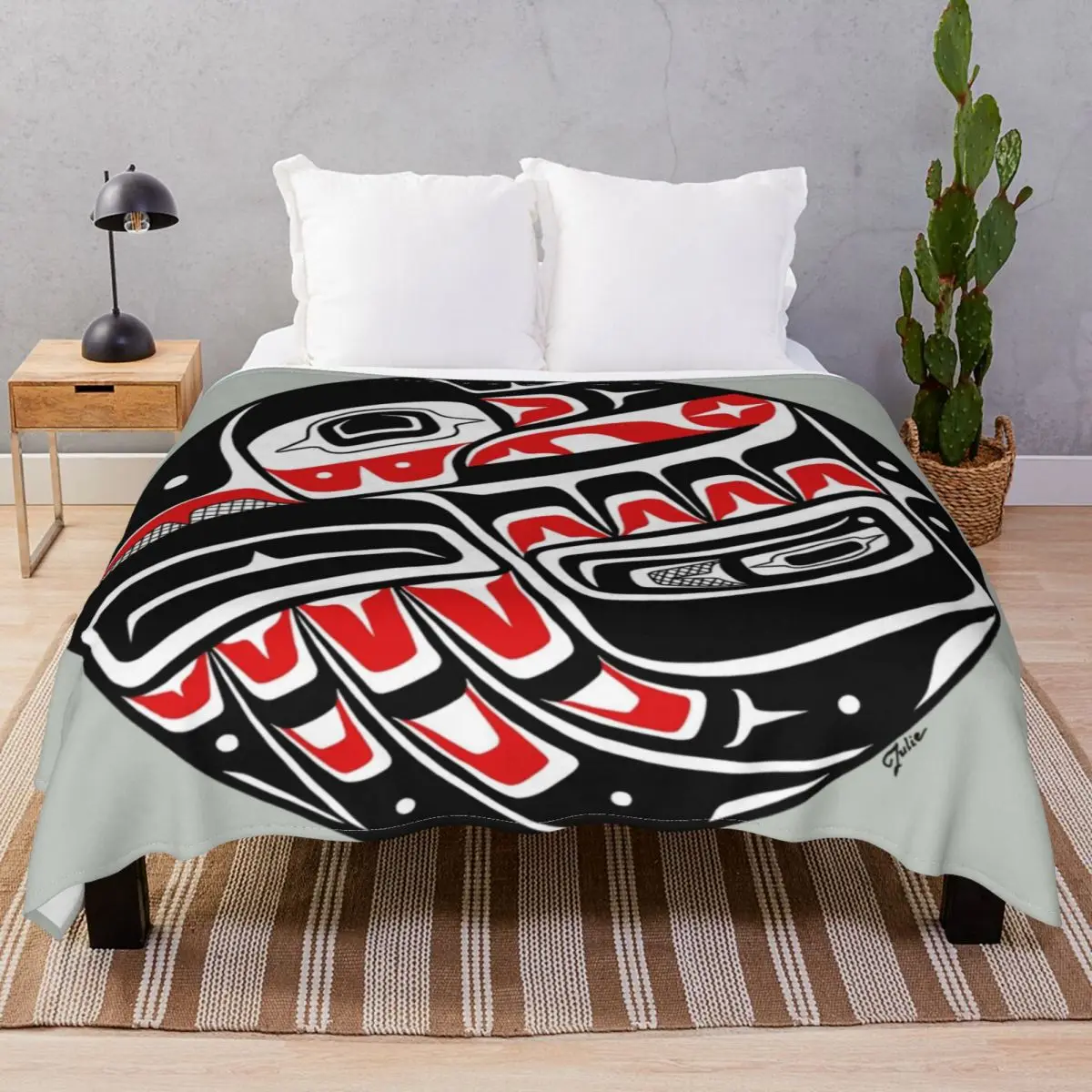 

Одеяло Raven Steals The Sun в стиле PNW, Фланелевое весенне-осеннее пушистое покрывало для постельного белья, домашняя кушетка, лагерь, офис