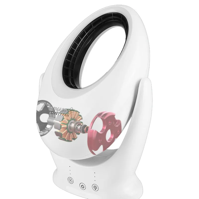 

Бесщеточный вентилятор с usb-зарядкой, Настольная Бесшумная атмосферная лампа, настольный офисный домашний креативный маленький мини-вентилятор