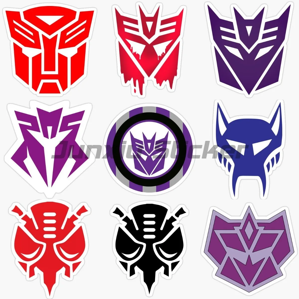 

Transformer Creative Logo Stickers Funny Laptop Motorcycle Bike Wall Accessories Car Window Truck Door Bumper Decoration Decals